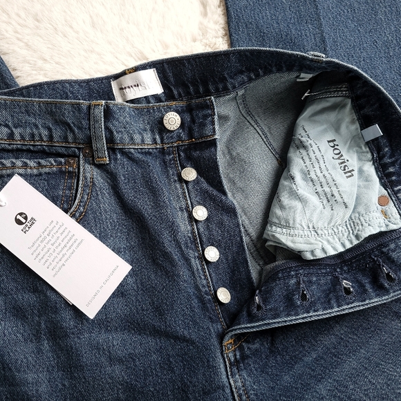 Boyish The Ziggy Boyfriend Carpenter Organic Denim Cargo Jeans - Picture 3 of 10